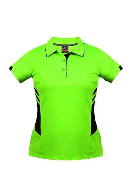 Aussie Pacific Women's Tasman Work Polo Shirt 2311 Neon Green - Simply Scrubs Australia